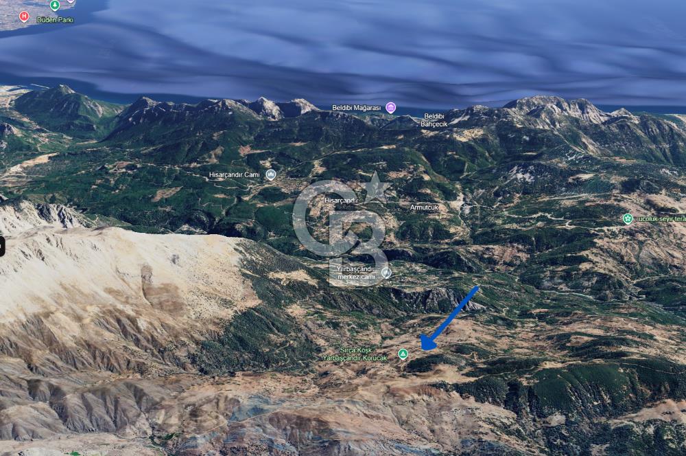 1550 rakımda doğa manzaralı villa imarlı arsa