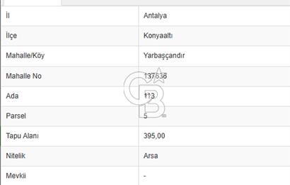 1550 rakımda doğa manzaralı villa imarlı arsa