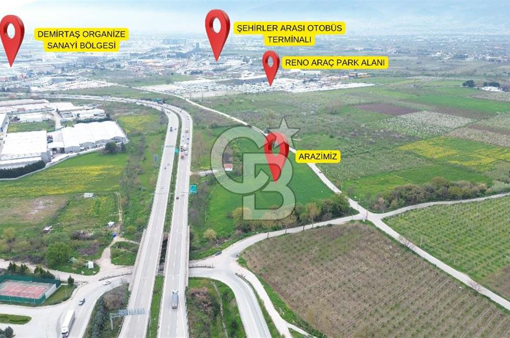 CB CLASS ANA YOLA CEPHE 17.200 m² STRATEJİK KONUM KİRALIK ARAZİ 