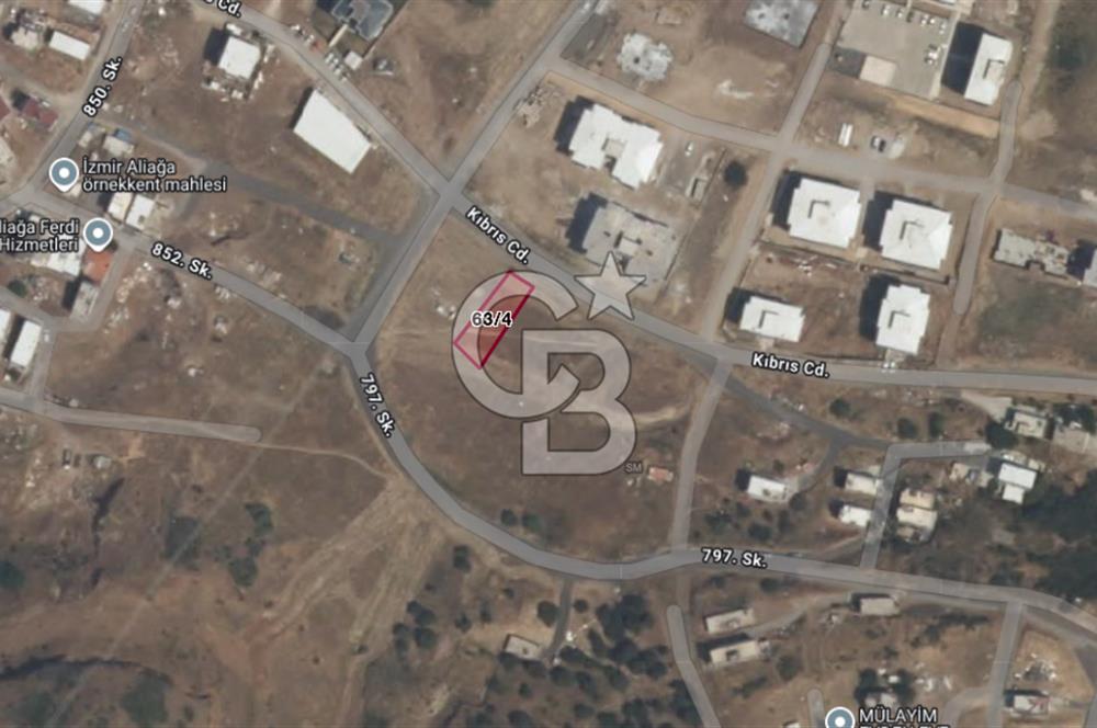 CB ODAKTAN Aliağa Cindere’de 244 m² Arsa