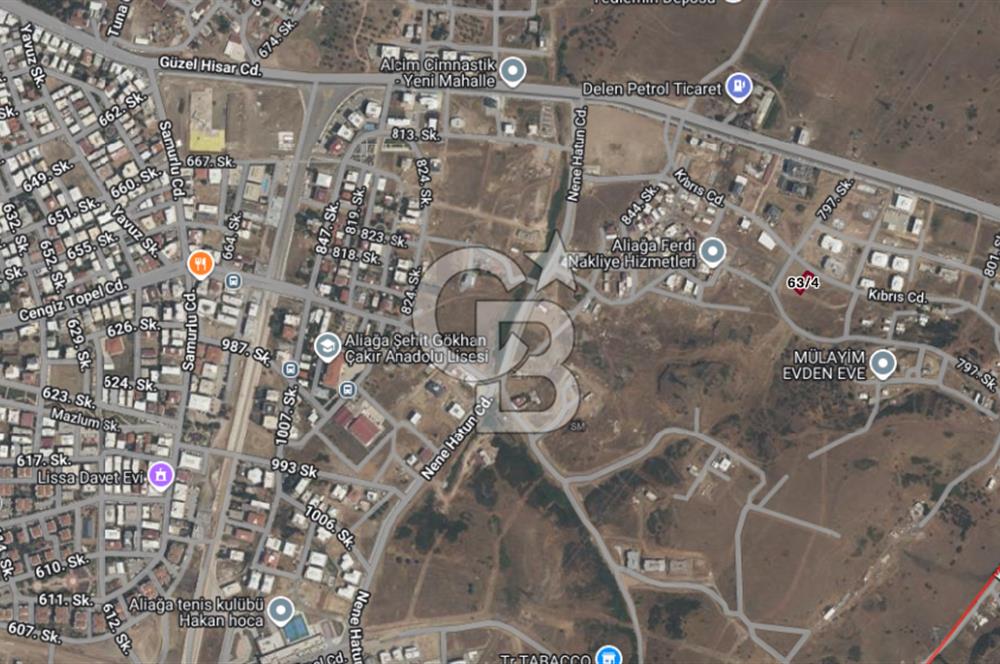 CB ODAKTAN Aliağa Cindere’de 244 m² Arsa