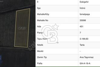 ESKİŞEHİR İNÖNÜ SATILIK TARLA - 10 - 344868