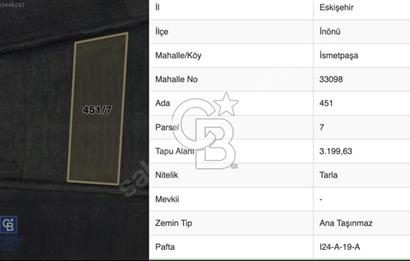 ESKİŞEHİR İNÖNÜ SATILIK TARLA