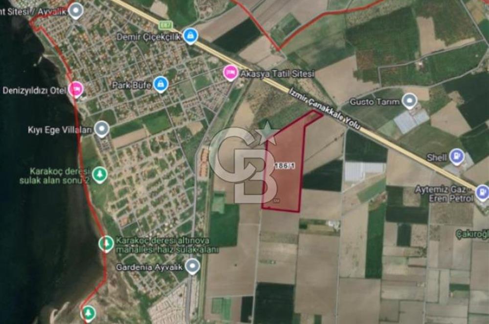 AYVALIK ALTINOVADA SATILIK 1005 m² HİSSELİ ARSA YATIRIM FIRSATI