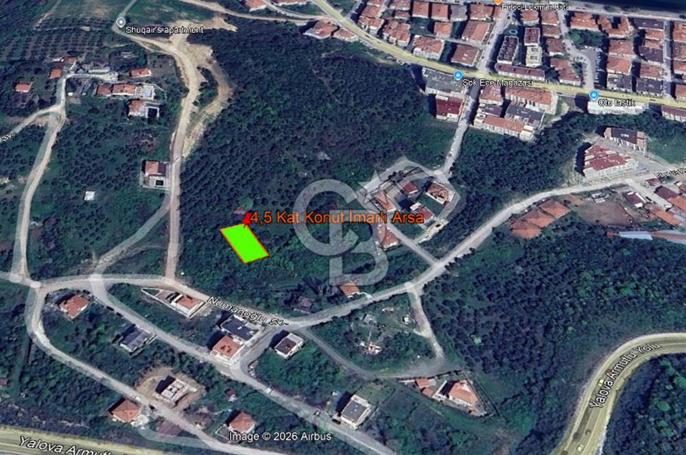 YALOVA ÇINARCIK DENİZ MANZARALI 4,5 KAT KONUT İMARLI ARSA!....