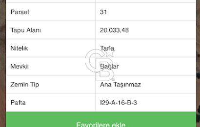 YUKARIYURTÇU' DA SATILIK YATIRIMLIK İMARA SINIR SATILIK TARLA