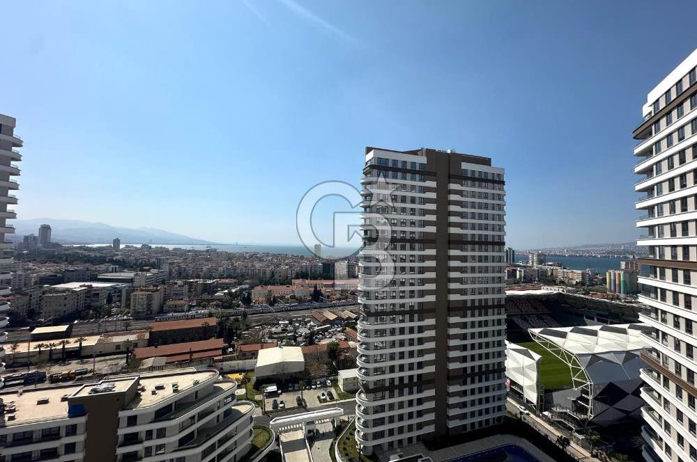 Evora İzmir`de Deniz ve Peyzaj Manzaralı 2+1 Kiralık Daire