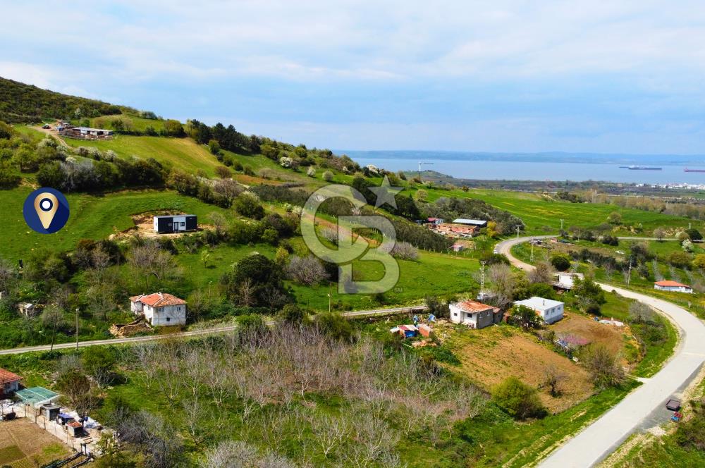 Çanakkale Lapseki'de Doğa ve Deniz Manzaralı 444m² İmarlı Arsa