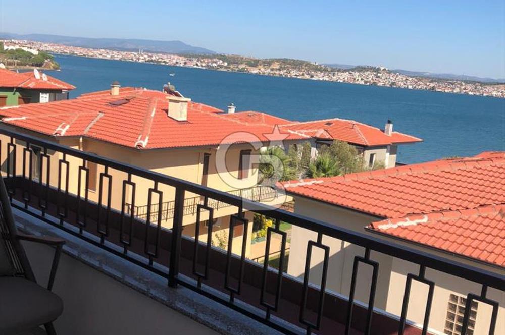 Ayvalık Cunda Adasında Full Deniz Manzaralı Satılık Lüks Villa