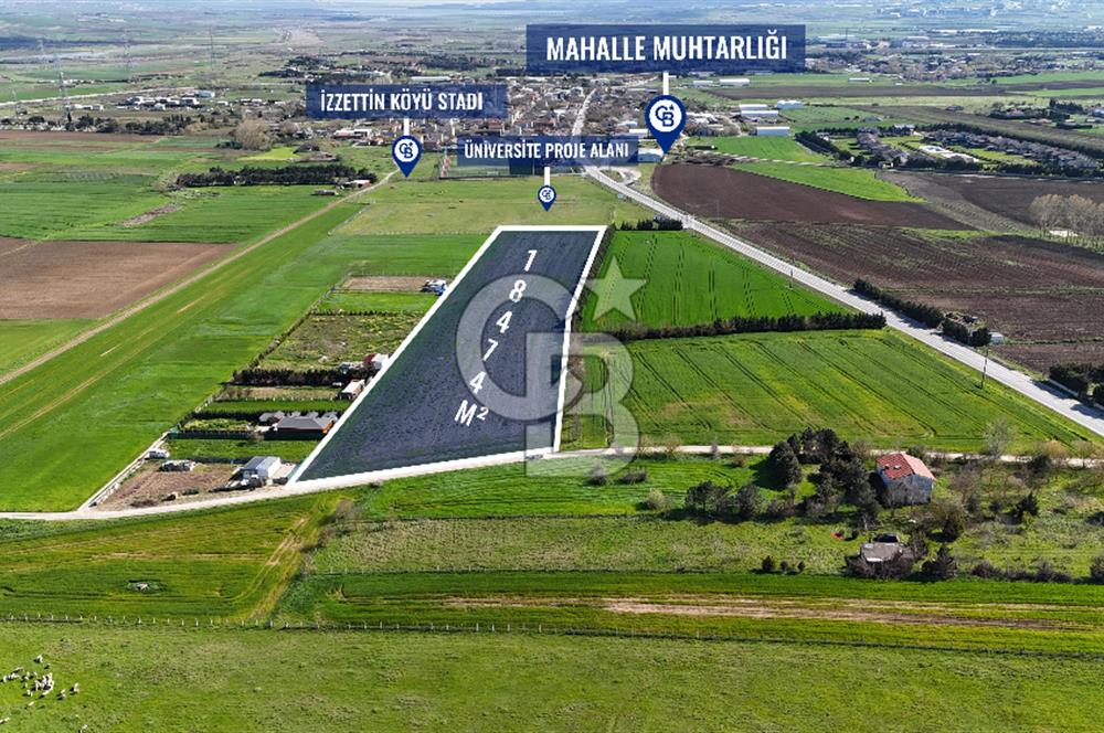 SATILIK ÜNİVESTİSE PROJESİNE KOMŞU YATIRIMLIK 18.474 M2 ARSA