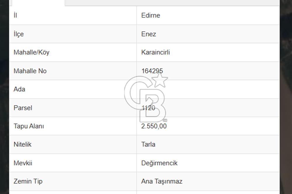 Enez Karaincirli'de , Sahile Yakın, Yatırımlık Satılık Tarla 