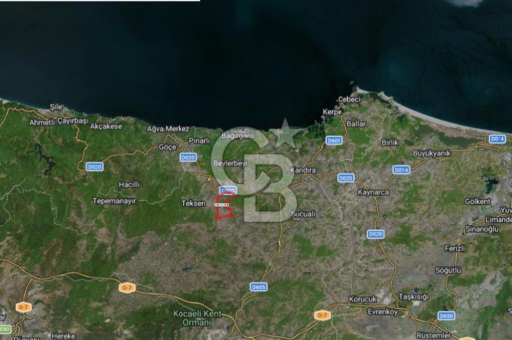 KANDIRA KUBUZCU, 2.555M2, MÜSTAKİL, YOLA CEPHE, KÖYİÇİ ARAZİ