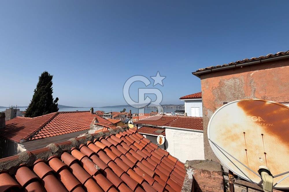 Ayvalık İsmetpaşa Teraslı Deniz Manzaralı Rum Taş Ev