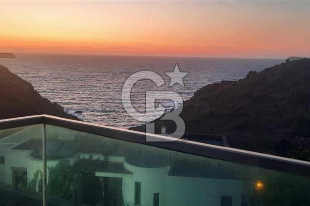 1312588302 BODRUM GÜMÜŞLÜKTE KİRALIK DENİZ MANZARALI DUBLEX LÜKS VİLLA 