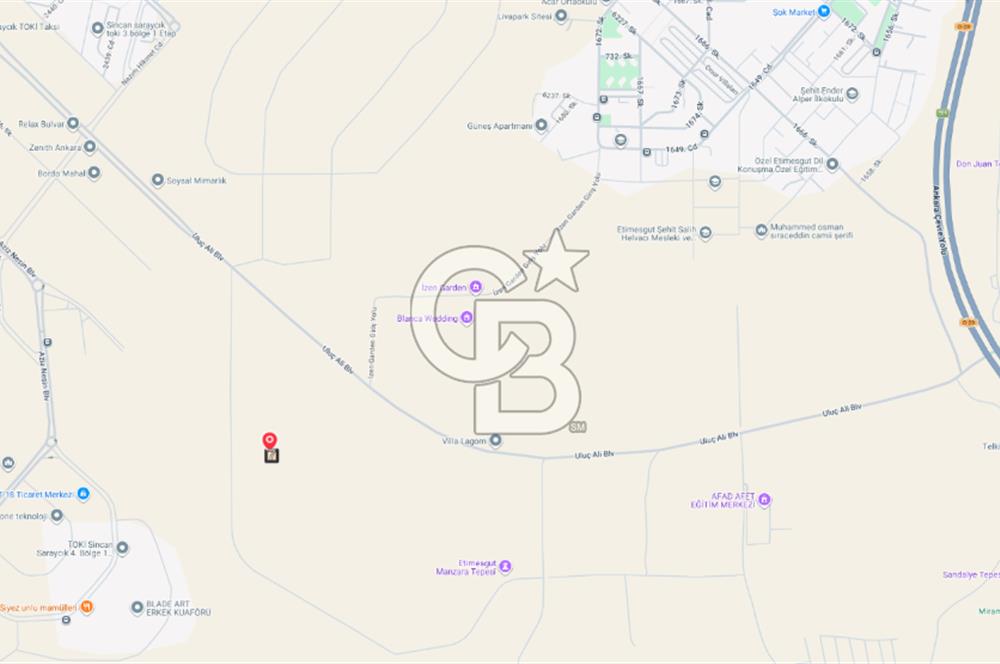 Etimesgut Uluç Ali Bulvarı Üzeri Satılık İmarlı Arsa