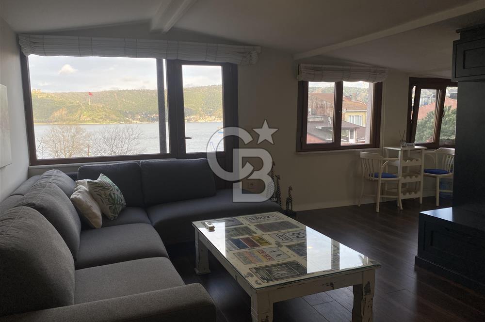 Sarıyer Rumeli Kavağı'nda Full Eşyalı Boğaz Manzaralı 1+1 Kiralık Daire