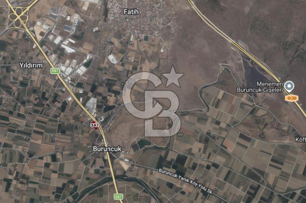 CB ODAK'TAN MENEMEN BURUNCUKTA YOLA CEPHELİ SATILIK 5.597M2