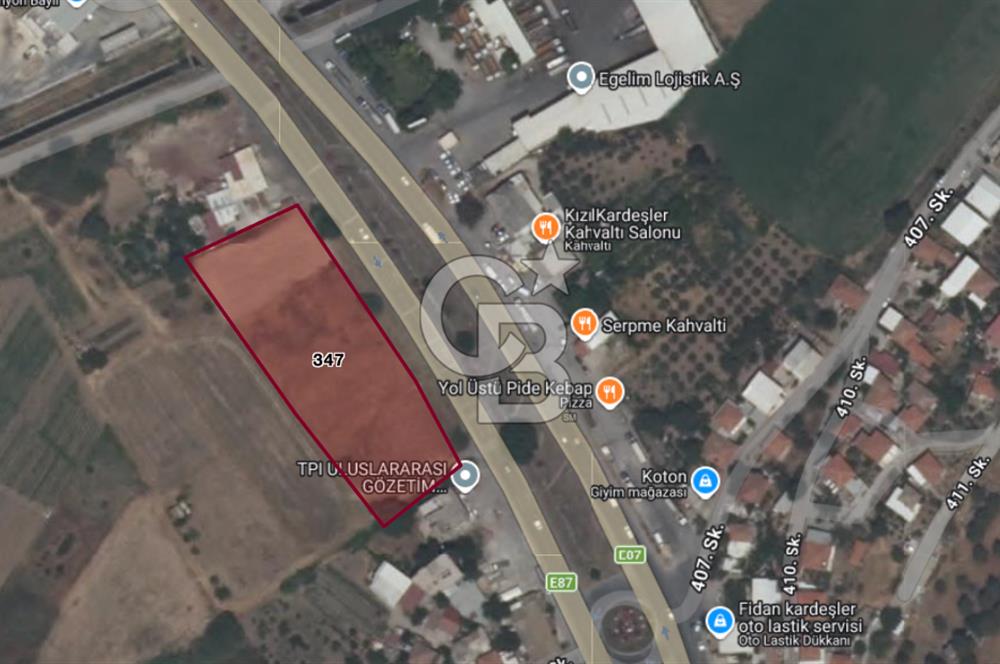 CB ODAK'TAN MENEMEN BURUNCUKTA YOLA CEPHELİ SATILIK 5.597M2