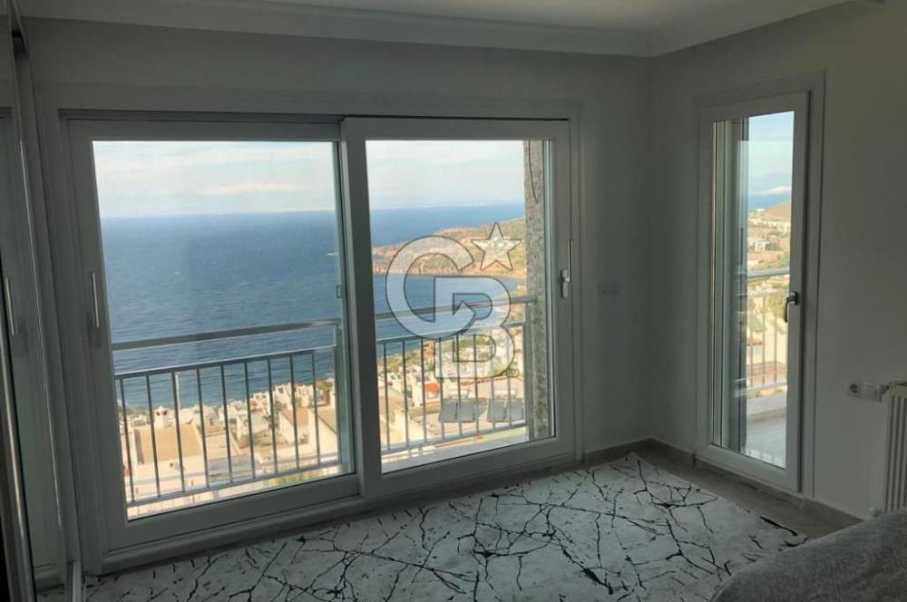 YALIKAVAK KIZILBURUNDA FULL DENİZ MANZARALI 4+2 HAVUZLU VİLLA