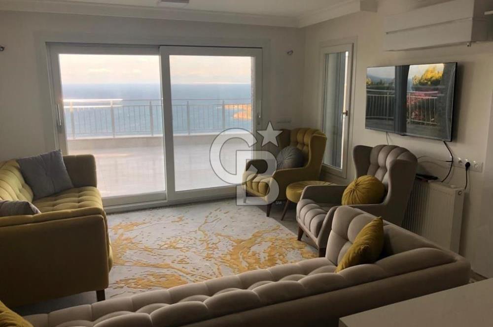 YALIKAVAK KIZILBURUNDA FULL DENİZ MANZARALI 4+2 HAVUZLU VİLLA