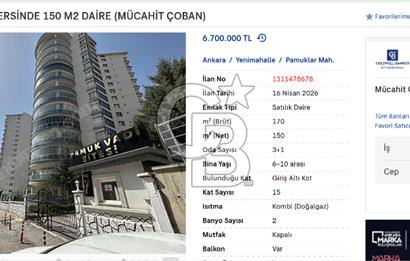 PAMUKLARDA SİTE İÇERSİNDE 150 M2 DAİRE (MÜCAHİT ÇOBAN)