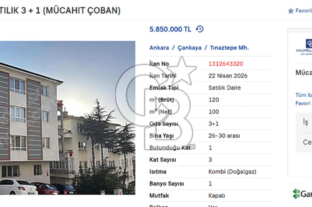 ESAT BALLIBABA SOKAK SATILIK 3 + 1 (MÜCAHIT ÇOBAN)