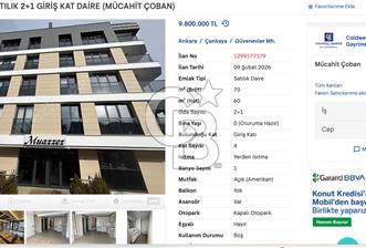 MUAZZEZ APT SATILIK 2+1 GİRİŞ KAT DAİRE (MÜCAHİT ÇOBAN) - 4 - 345867