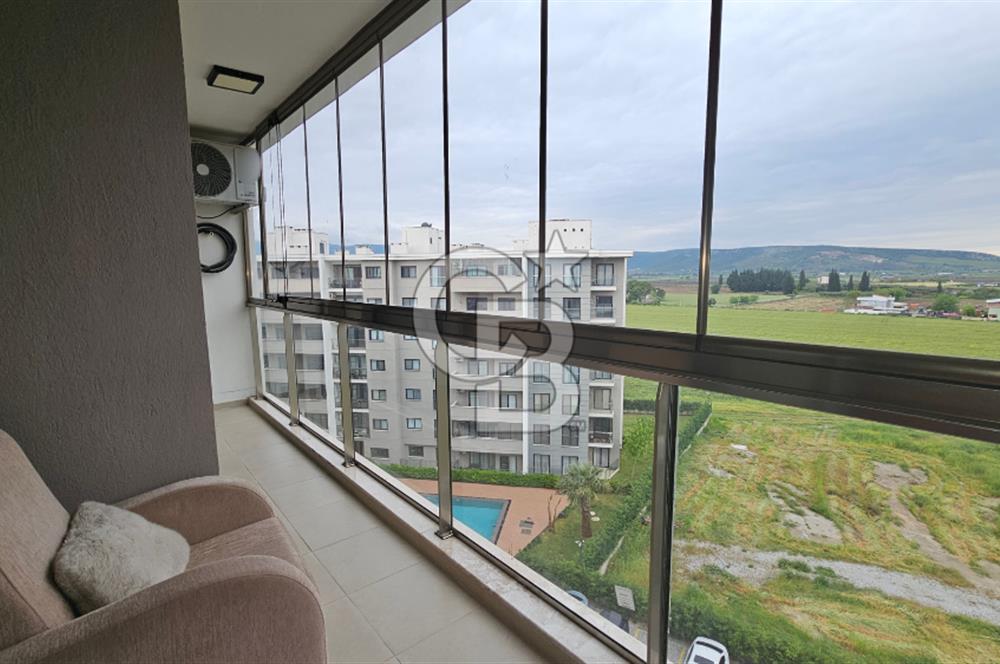 Torbalı Mia Koru 2 Havuz Cephe 1+1 Eşyalı Kiralık Daire