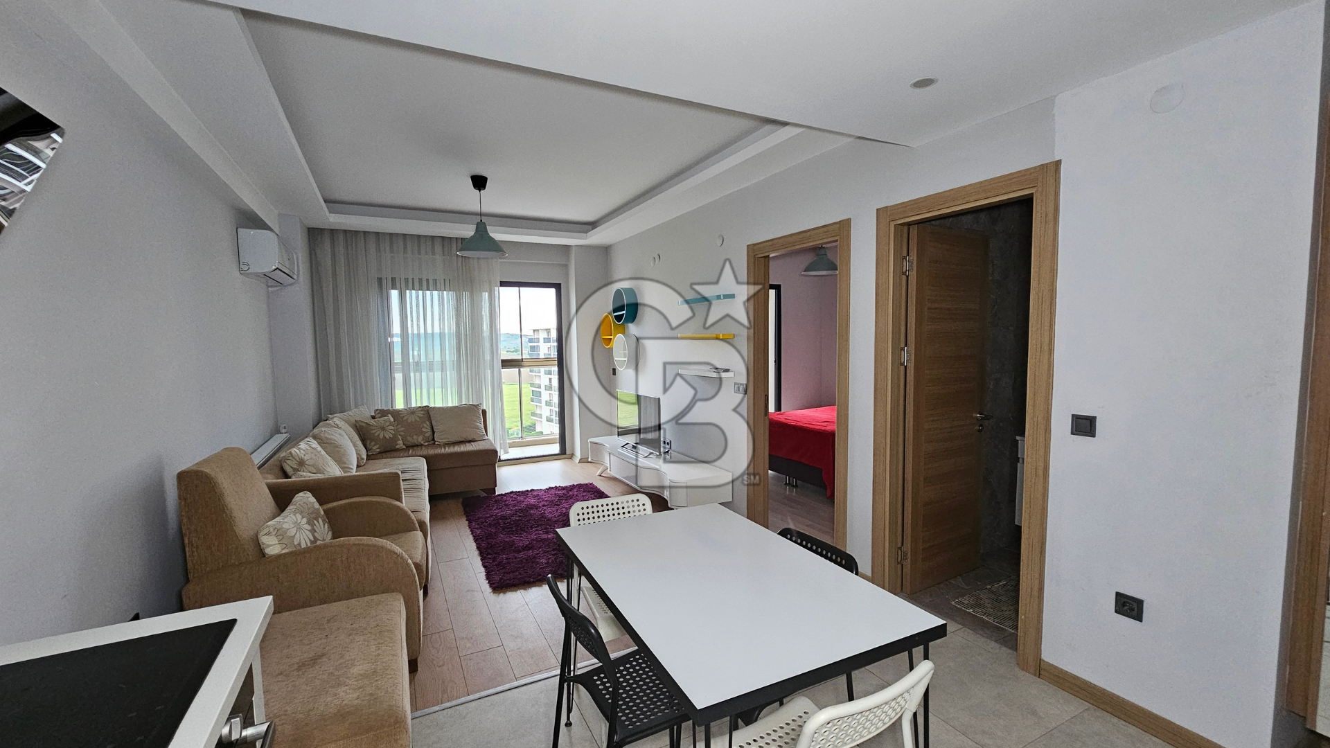 Torbalı Mia Koru 2 Havuz Cephe 1+1 Eşyalı Kiralık Daire