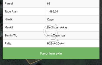 KIZILCAHAMAM PAZAR DERESİ YAKINI SATILIK ARSA