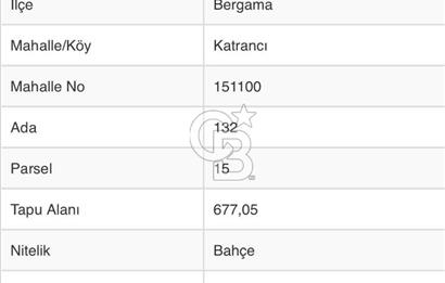 İzmir Bergama Merkeze Yakın İmarlı Fırsat Satılık Arsa