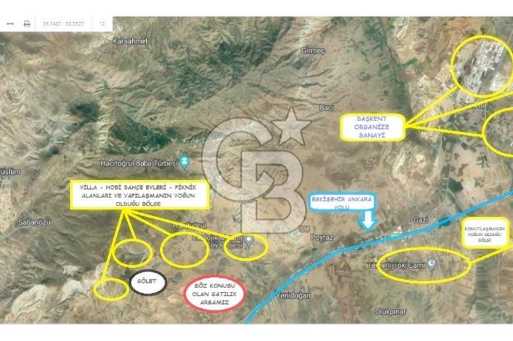 Polatlı Hacıtuğrul'da Eskişehir Yolu Cepheli 897 m² Arsa Fırsatı