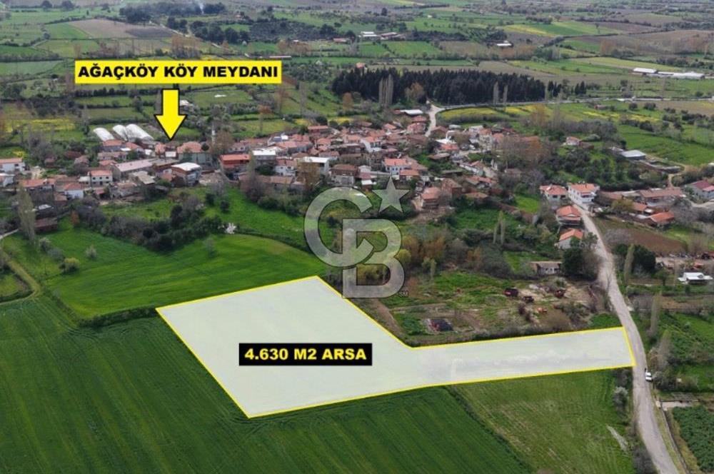 Bayramiç ağaçköyde köy içi imarlı 4630 m2 arsa