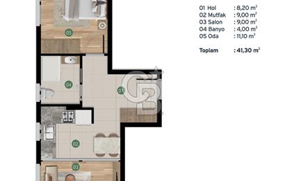 LEFKE GEMİKONAĞINDA DENİZE SIFIR 1+1 DAİRE YATIRIM FIRSATI