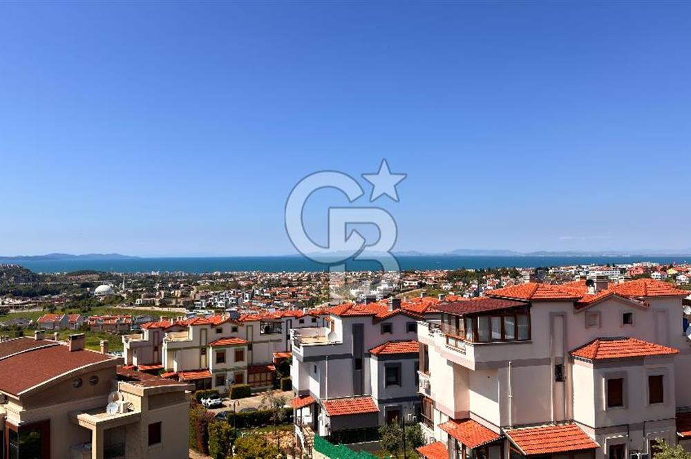 GÜZELBAHÇE KAHRAMANDERE DENİZ MANZARALI 5+1 SATILIK TRİPLEX VİLLA