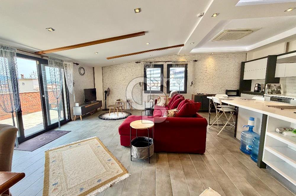 Bostanlı da kiralık 3+1 dubleks daire