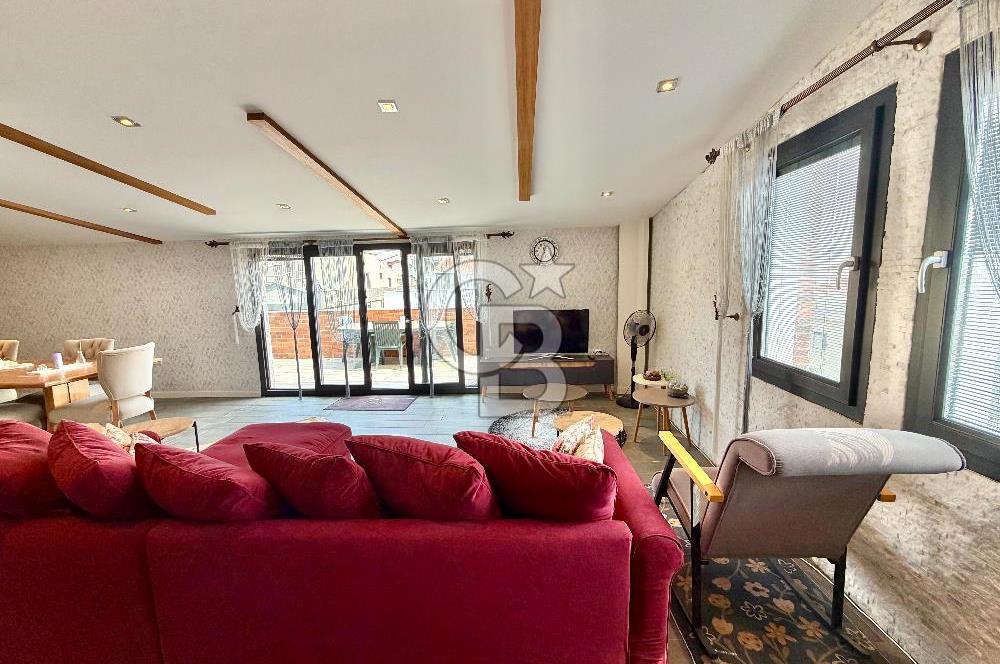 Bostanlı da kiralık 3+1 dubleks daire