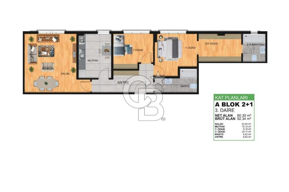 NEFES İSTANBUL EVLERİ SELİMPAŞA'DA 2+1 80 M² NET SATILIK DAİRE