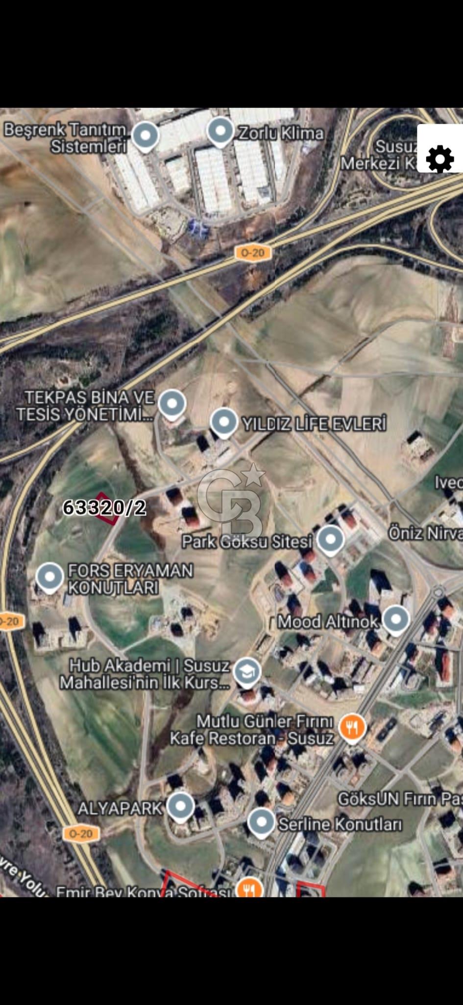 SUSUZ İMARDA KÖŞE PARSEL YAPILAŞMA BÖLGESİNDE SATILIK ARSA