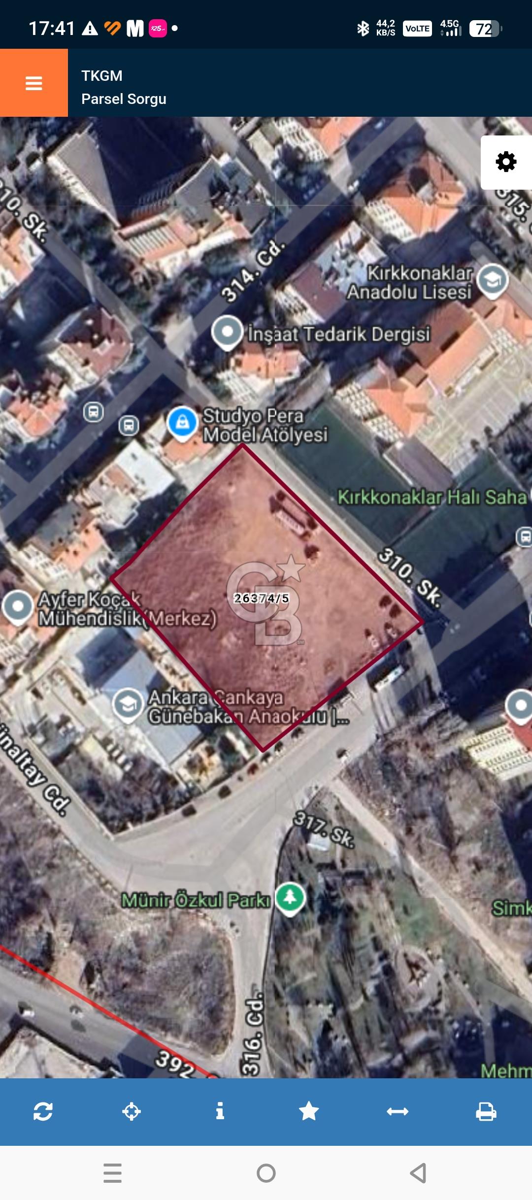 KIRKKONAKLAR DA KÖŞE PARSEL KUPON İMARLI ARSA