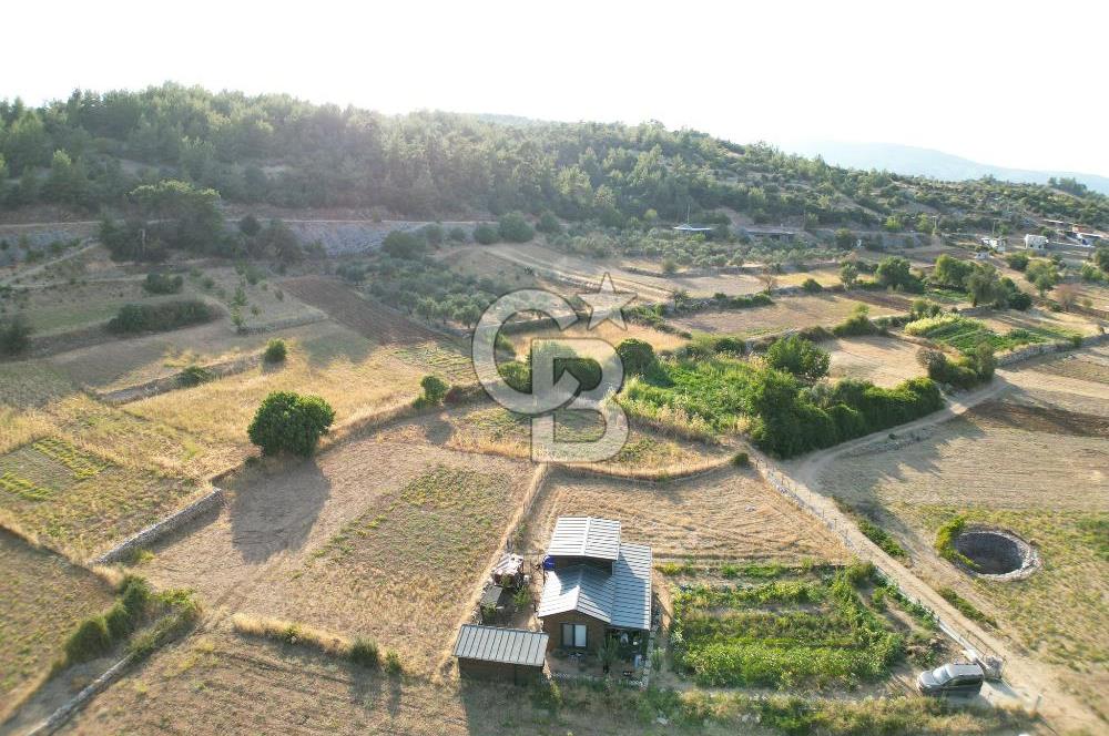 Muğla menteşe Denizova‘da satılık ahşap ev ve tarla