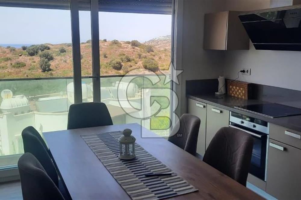 BODRUM GÜMÜŞLÜKTE KİRALIK DENİZ MANZARALI DUBLEX LÜKS VİLLA