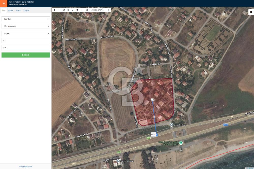 Tekirdağ Süleymanpaşa'da 2 Kat Satılık İmarlı Arsa