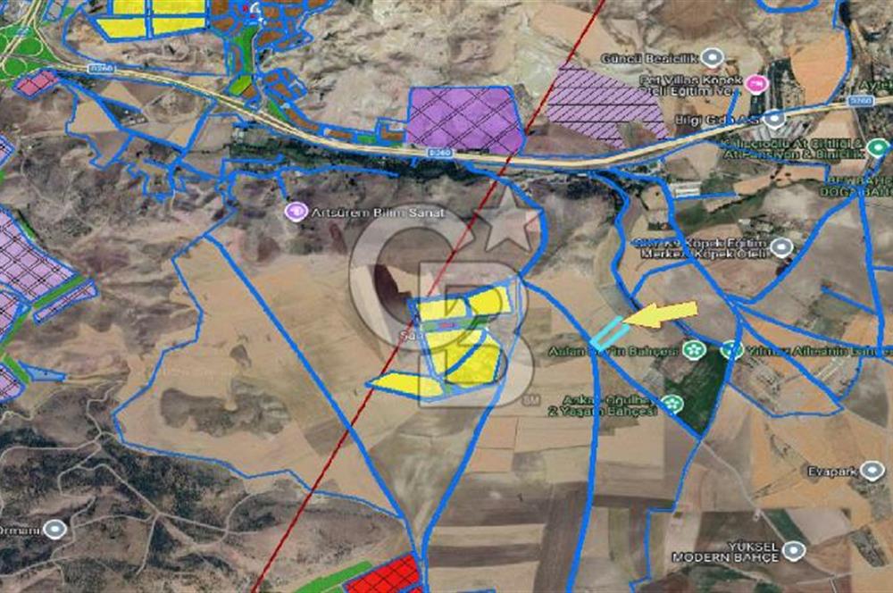 ANKARA /GÖLBAŞI / OĞULBEY MAHALLESİNDE SATILIK 7421 M² SATILIK TARLA