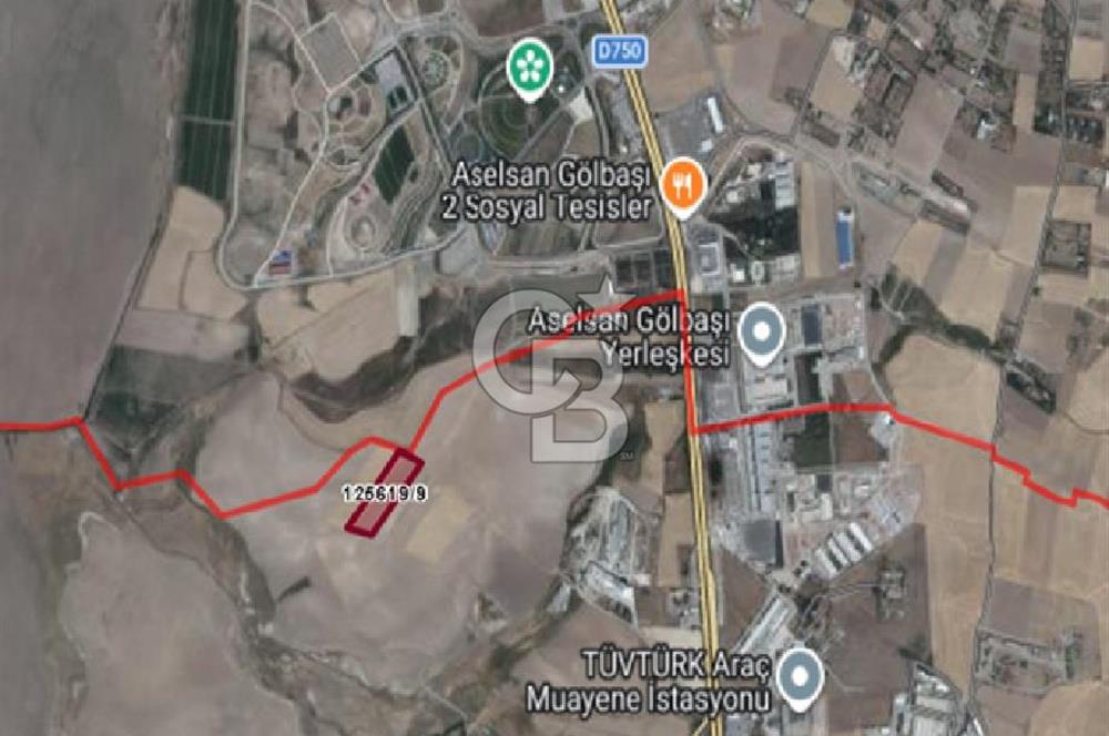ASELSAN GÖLBAŞI YERLEŞKESİ KARŞISINDA 25.661,2 m² SATILIK TARLA