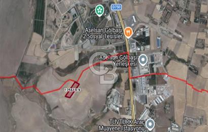 ASELSAN GÖLBAŞI YERLEŞKESİ KARŞISINDA 25.661,2 m² SATILIK TARLA