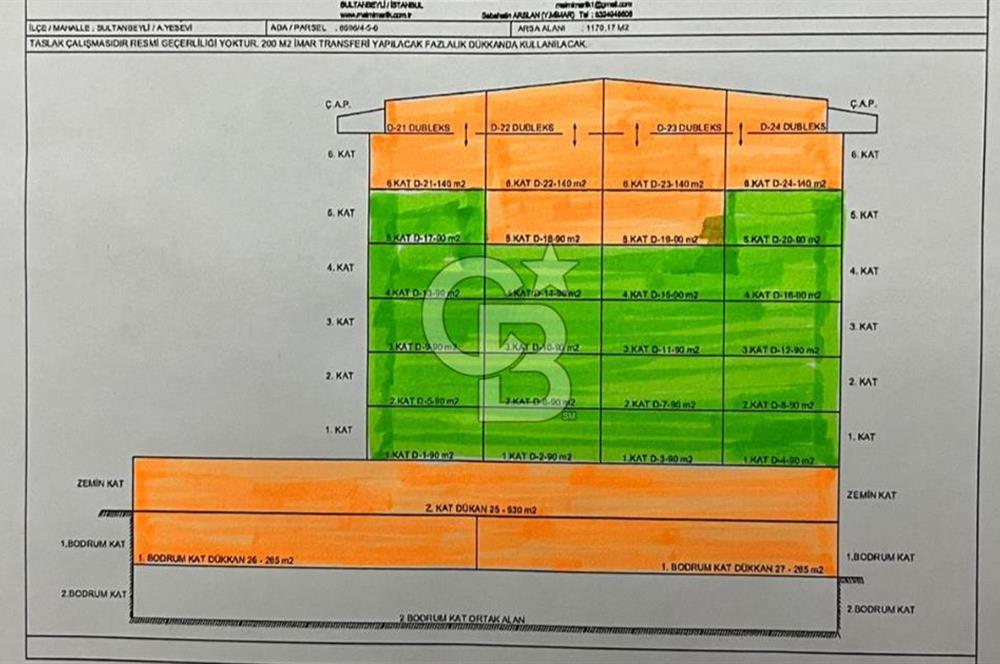 Sultanbeyli ahmet yesevi'de satılık ticari+konut arsa