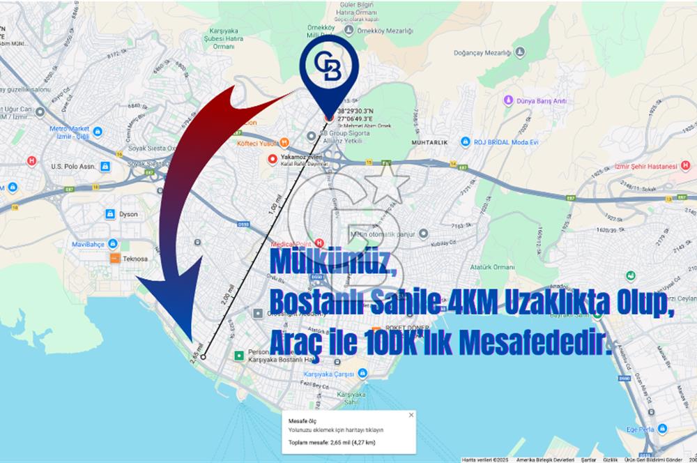 Örnekköy Zübeyde Hn. Mh. Kiralık 1+1 Daire Merkezi Konum