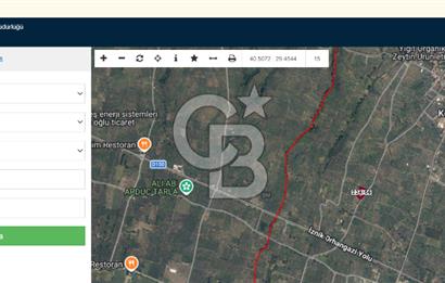 BURSA ORHANGAZİ KERAMET DE SATILIK 2032 M2 ZEYTİNLİK YOLU VAR