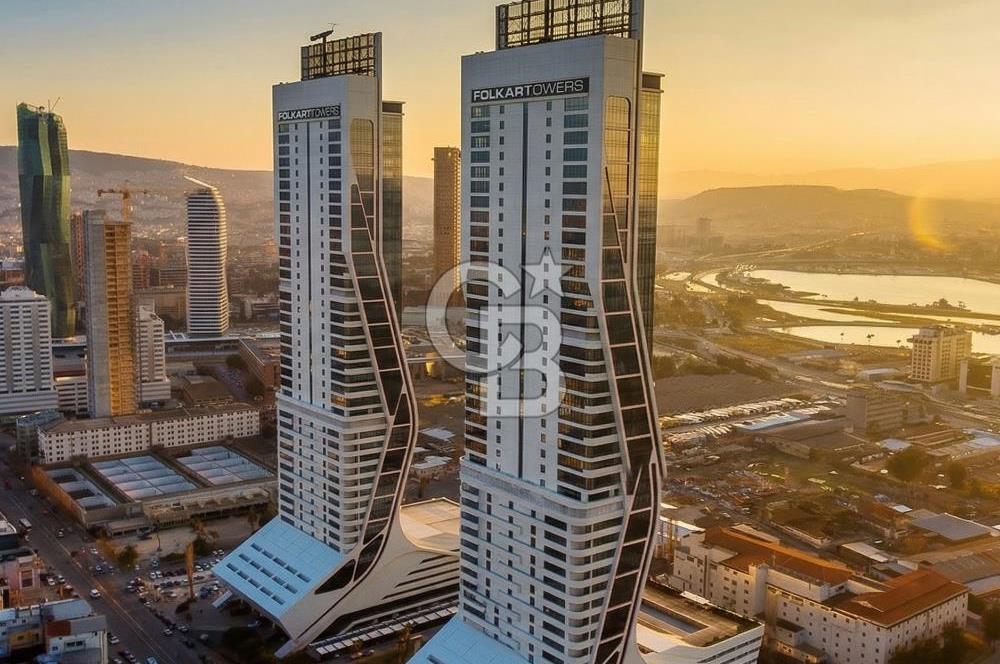 Folkart Towers B Kule Kiralık Deniz Cepheli 2+1 Ofis